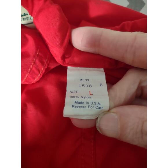 Vintage L.L. Bean Windbreaker Track Pants Full Side Zip Large Made in the USA - Picture 3 of 7